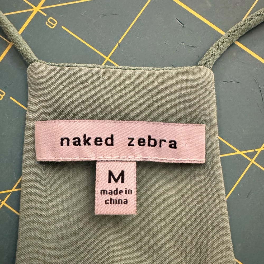 Naked Zebra Teal Mini Dress​ - Picture 5 of 5
